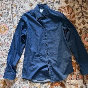 Small dark blue brooks brothers regent fit shirt